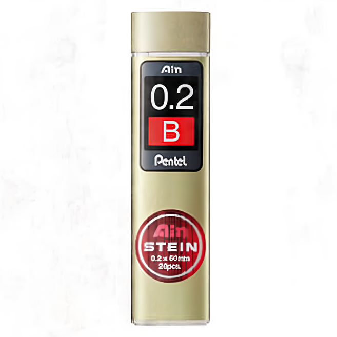 Pentel 飛龍文具 Ain B 筆芯 0.2mm 20支入, 10個