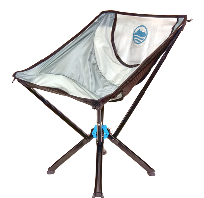 U-mop 超輕量露營折疊月亮椅 小, 迷霧灰, 1個