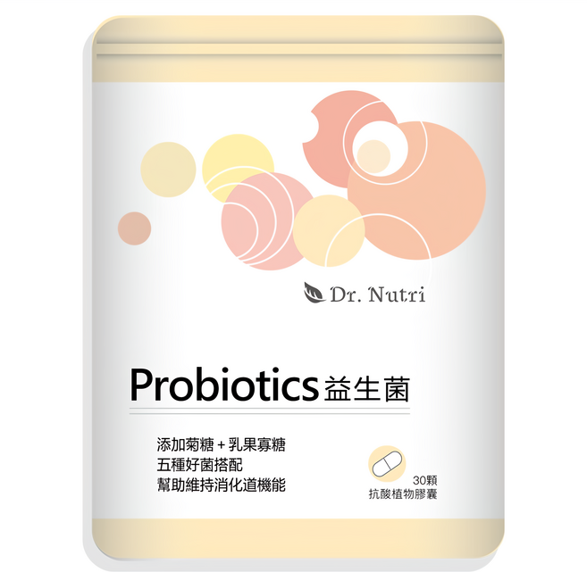 Dr.Nutri 益生菌膠囊, 30顆, 470mg, 1包