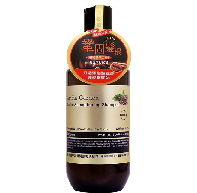 Amma Garden 艾瑪花園 咖啡因健髮洗髮精, 750ml, 1瓶