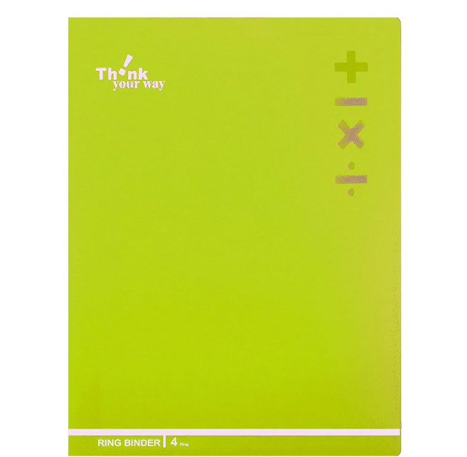 DaTaBanK 三田文具 A3 小4孔加減乘除資料夾 44*34.5*3cm 聚丙烯(P.P), 綠色, 1個