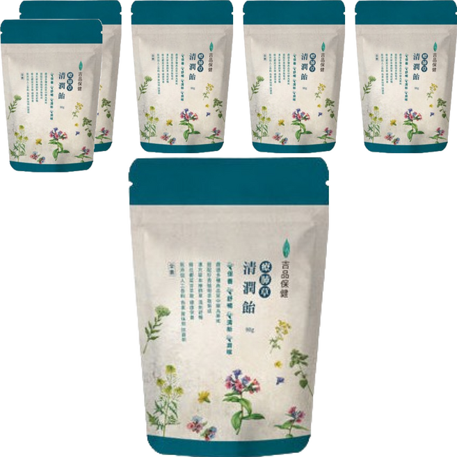 吉品保健 療肺草清潤飴, 80g, 6包