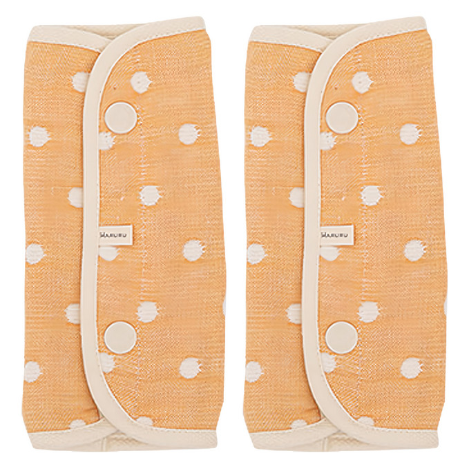 MARURU 六層紗口水揹巾 2入, 點點橙, 1組