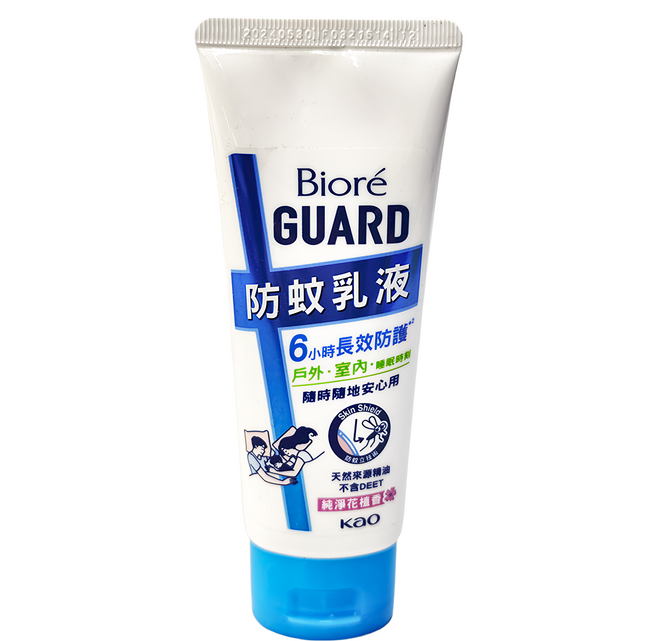 Biore 蜜妮 台灣公司貨 GUARD防蚊乳液 純淨花植香, 100g, 1條