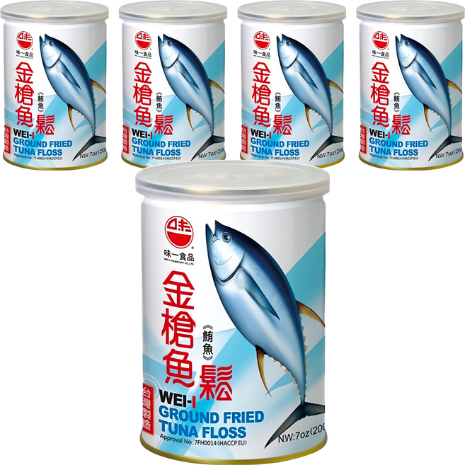 味一食品 金槍魚鬆 鮪魚鬆, 200g, 5罐