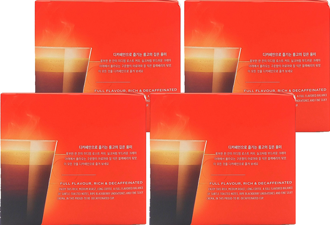 NESCAFE 雀巢咖啡 Dolce Gusto 多趣酷思 低咖啡因美式濃黑咖啡膠囊 中烘焙 順滑奶油與堅果香氣, 7g, 16顆, 4盒
