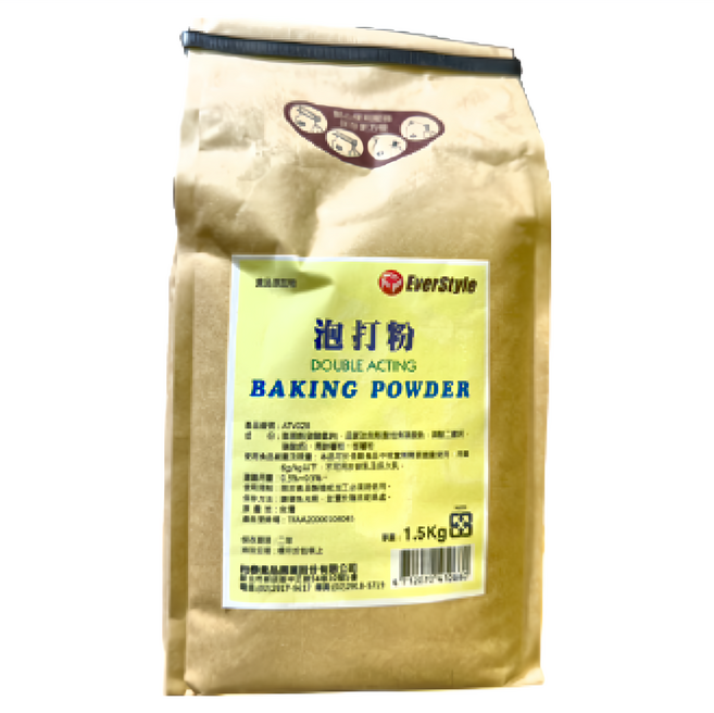 EverStyle 柏泰 泡打粉, 1.5kg, 1包