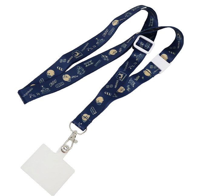 星之卡比 手機夾片 吊繩帶, 1個, 夢遊卡比 深藍色