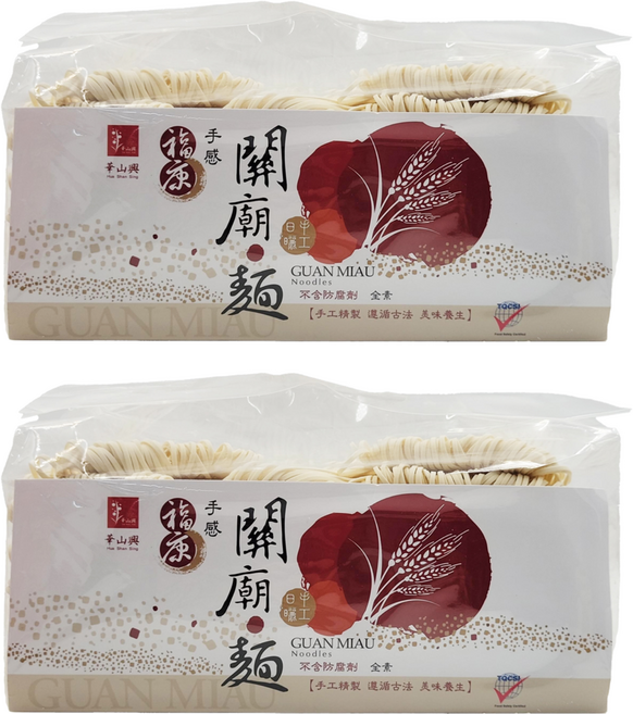 華山興 關廟麵 中條, 1.2kg, 2包