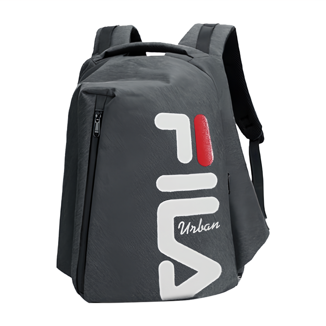 FILA 斐樂 經典大Logo後背包 08, 灰色