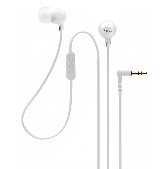 SONY 索尼 個耳式可通話耳機, MDR-EX15AP, 白色