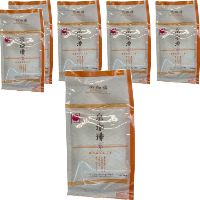 OGAWA 小川珈琲 京都吟味百饌柔和京咖啡濾掛式, 10g, 5包, 6袋