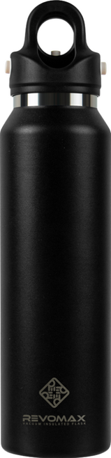 REVOMAX 銳弗 不鏽鋼秒開保溫瓶, 黑色, 473ml, 1個