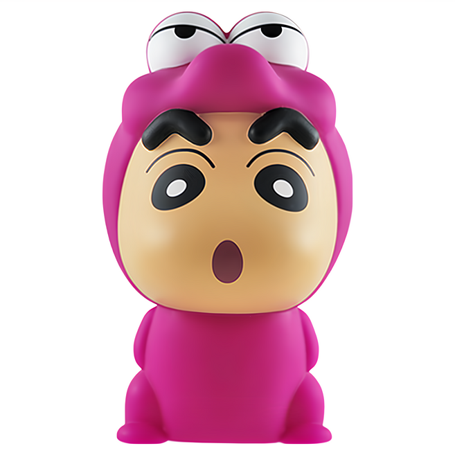 Shinchan 蠟筆小新 存錢筒, 1個, 恐龍 粉色
