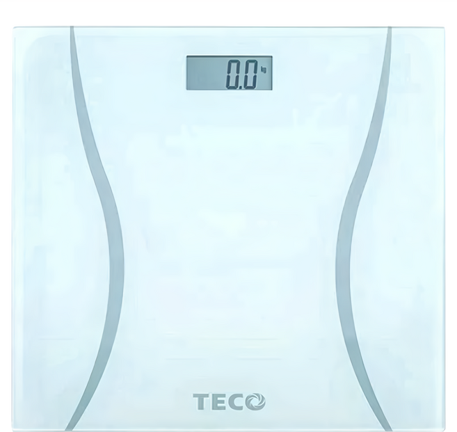 TECO 東元電子體重計 5mm 2.5吋LCD螢幕 超薄輕巧造型 自動開關機, XYFWT508, 玻璃 藍色, 1台