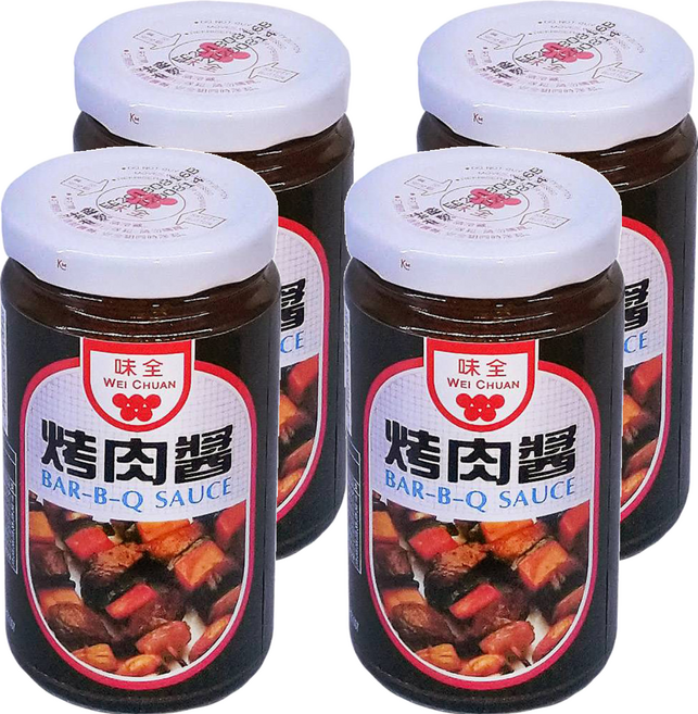 味全 烤肉醬 原味, 250g, 4罐