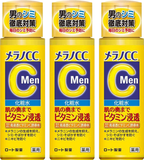 Melano CC Men 男士維他命C化妝水, 170ml, 3瓶