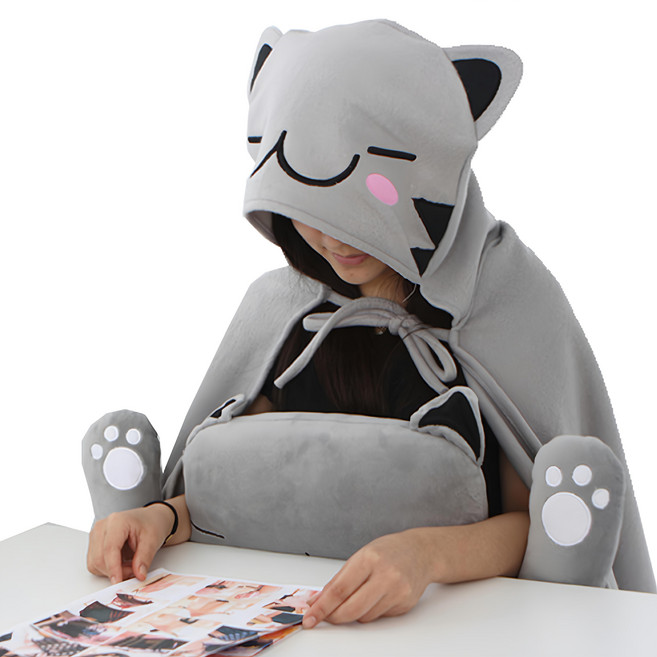 2Youngdesign 貓咪造型斗篷毯