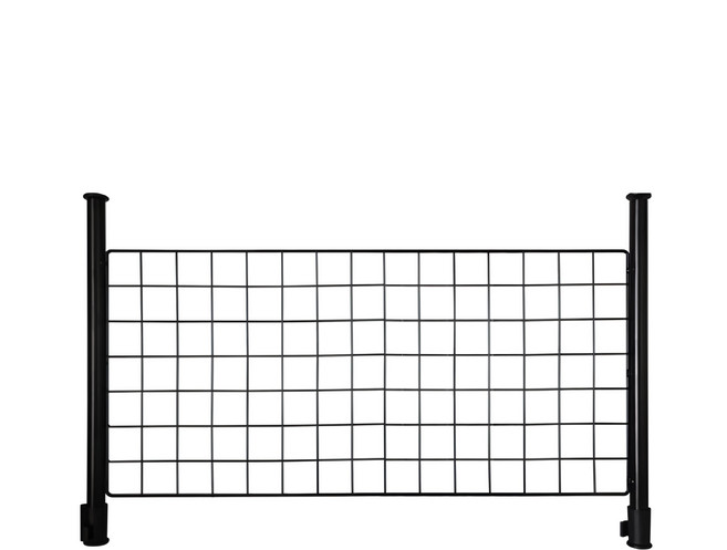 AMOS 亞摩斯 頂天立地網片置物架 TAW015BK 75 x 35cm, 黑色, 1個