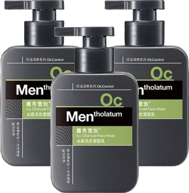 MENTHOLATUM 曼秀雷敦 台灣公司貨 極淨抗痘控油潔面乳, 150ml, 3瓶