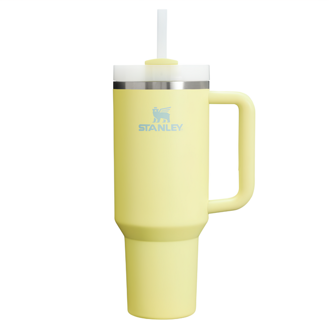 STANLEY 台灣公司貨 冒險系列 吸管隨手杯2.0, 880ml, 萊姆黃, 1個