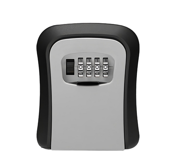 JOEKI 密碼鎖鑰匙盒, 黑色 + 白色, 1個