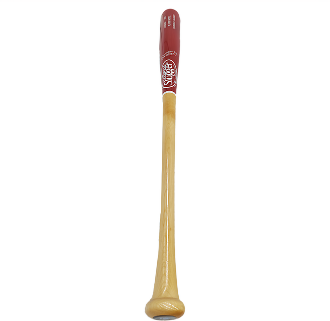 LOUISVILLE Slugger LS PM 系列 WD2 楓木木棒 挖頭設計 LA11339SCOL-2 900g, 亮紅色 + 亮原木色, 1支