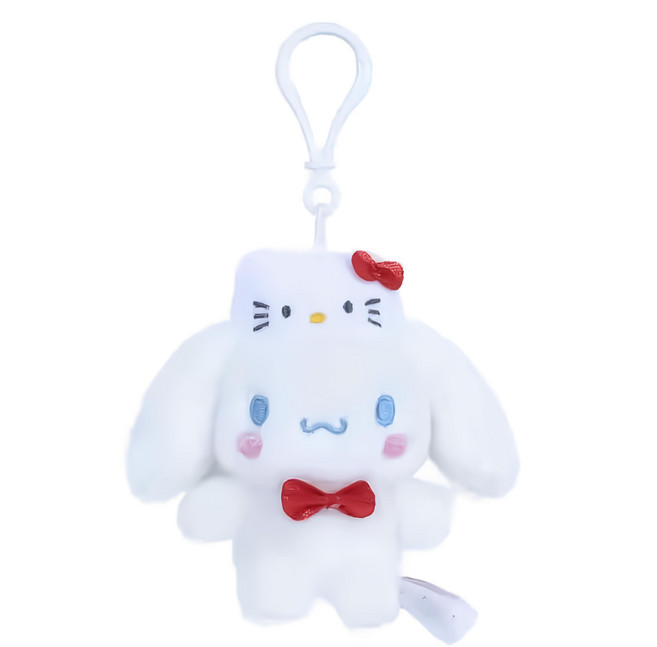Cinnamoroll 大耳狗喜拿 可愛造型玩偶吊飾鑰匙圈 16 x 12cm 60g, 50週年大耳狗, 1個, 16cm