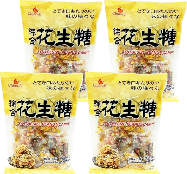 Chiao-E 巧益 綜合花生糖, 230g, 4袋