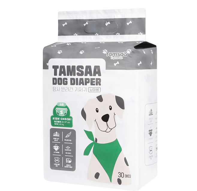 TAMSAA 寵物紙尿褲 公狗專用, S, 30片, 1包
