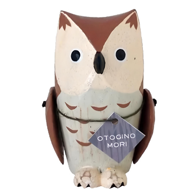 T-Lab. 童話森林 角鴞 WDCV08MIMIBR, 棕色, 1個