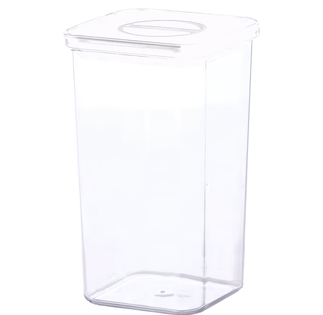 NEOFLAM SMART SEAL儲物罐AS 方形 2.1L 白蓋 1個 307g 21.9 x 12.7 x 12.7cm