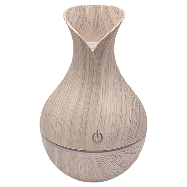 花瓶木紋香氛機 200ml, 白木色