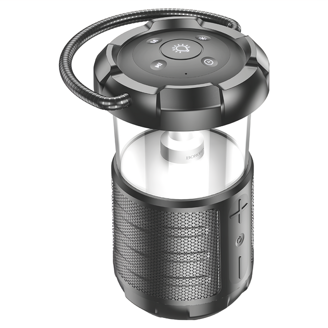 BOROFONE 旅樂戶外露營燈藍牙音箱, BP19, 幻夜黑