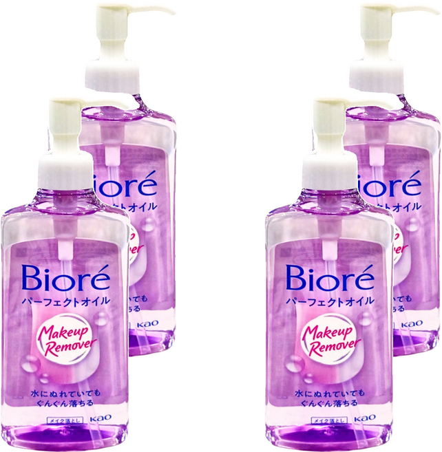 Biore 蜜妮 台灣公司貨 深層卸粧油, 230ml, 4瓶