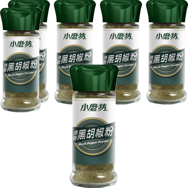 小磨坊 清香黑胡椒粉, 32g, 6瓶