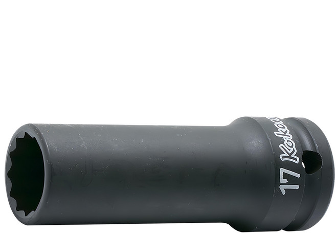 Koken 1/2" 衝擊半長套筒 14306X 12角 17mm 鷹架用, 1個