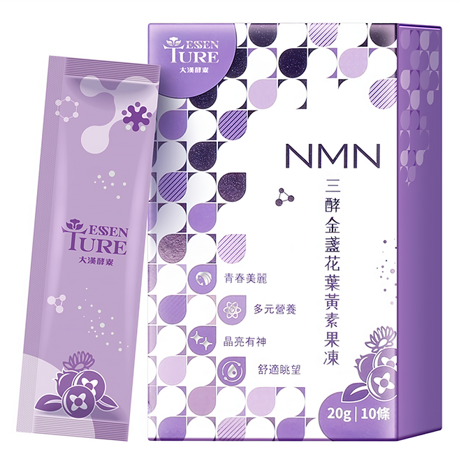 大漢酵素 三酵金盞花葉黃素果凍 20g, 10條, 1盒