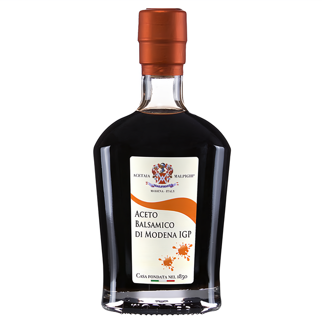 ACETAIA MALPIGHI 瑪畢齊 IGP 巴薩米克葡萄醋 特選紅白葡萄 木桶釀造 味道酸甜濃郁果香, 250ml, 1瓶