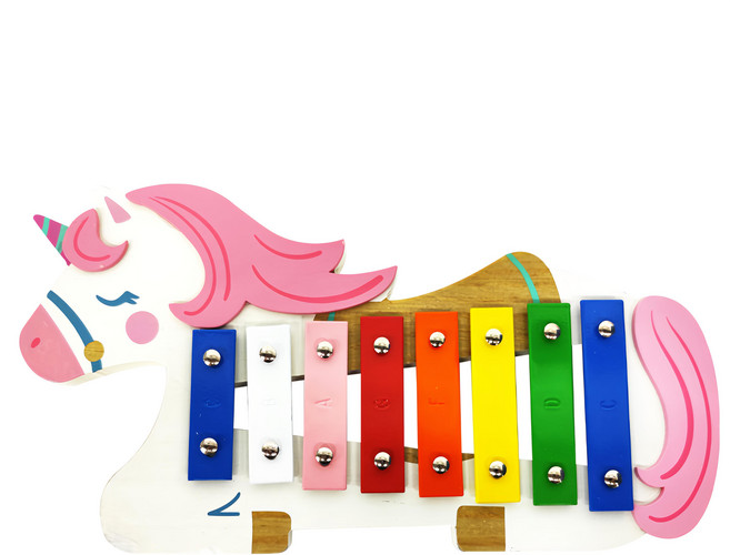 Stephen Joseph 木琴 適用年齡 3歲以上 材質：木頭、金屬, 獨角獸, 1個, 無單位