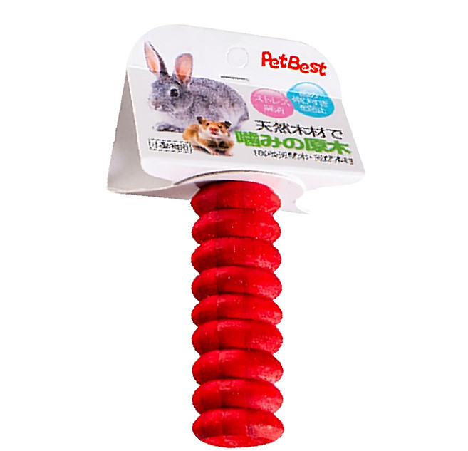 PetBest 樂樂鼠胡蘿蔔型啃木 蔓越莓風味, 1個