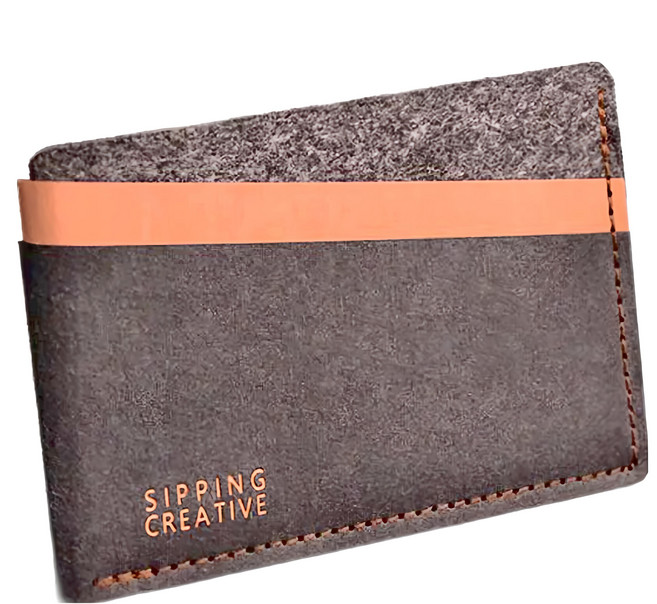 SIPPING CREATIVE 俬品創意 信用卡夾 紙皮革毛氈材質 台灣設計