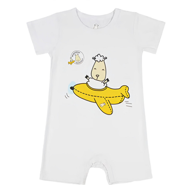 baa baa sheepz 抱抱羊 竹纖維褲襠包屁衣 短袖透氣舒適