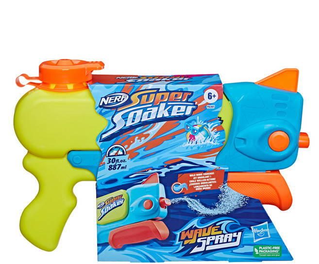 Hasbro 孩之寶 NERF 樂活打擊 Super Soaker 超威水槍系列 噴浪, 藍色 + 綠色 + 橘色, 1個