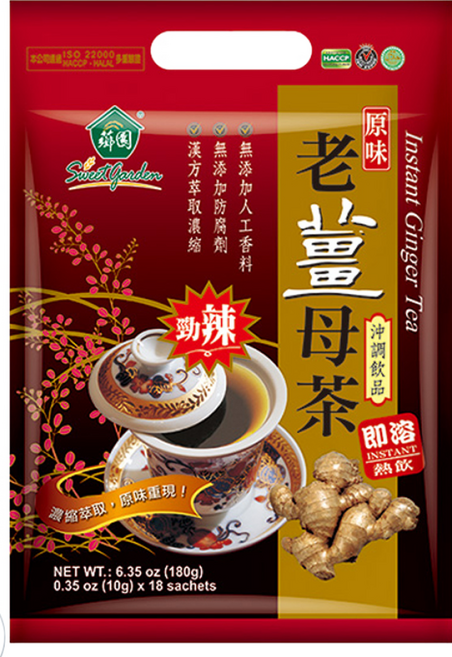 薌園 原味老薑母茶, 10g, 18包, 4袋