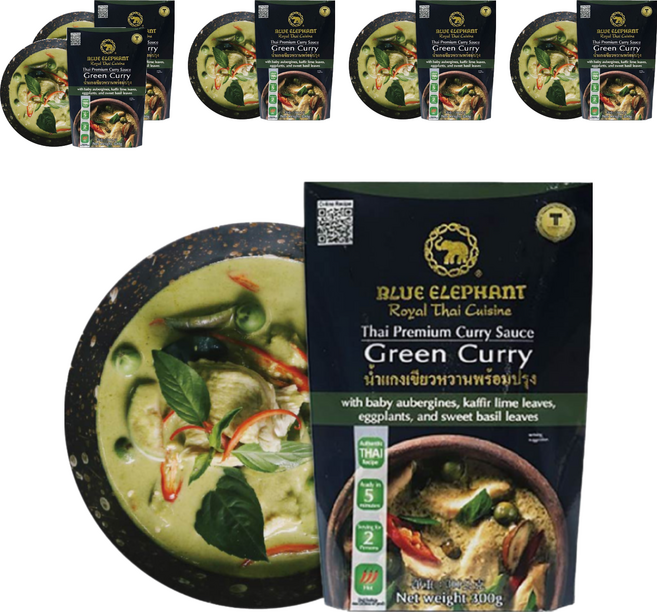 BLUE ELEPHANT 藍象 即食調理包 綠咖哩, 300g, 6包
