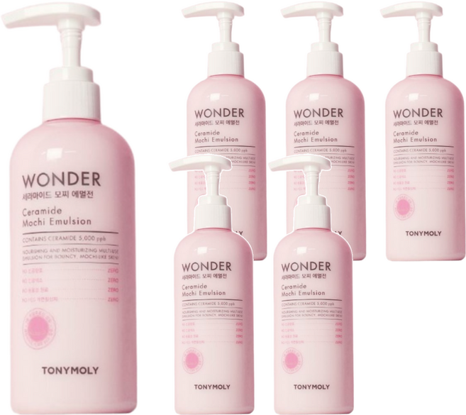 TONYMOLY Wonder 神經醯胺保濕乳液, 300ml, 6瓶
