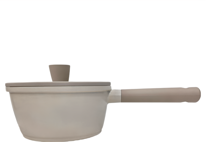 LENANSE 韓國製單柄湯鍋 IH適用/不挑爐具 1.7L, 18cm, 白色, 1個