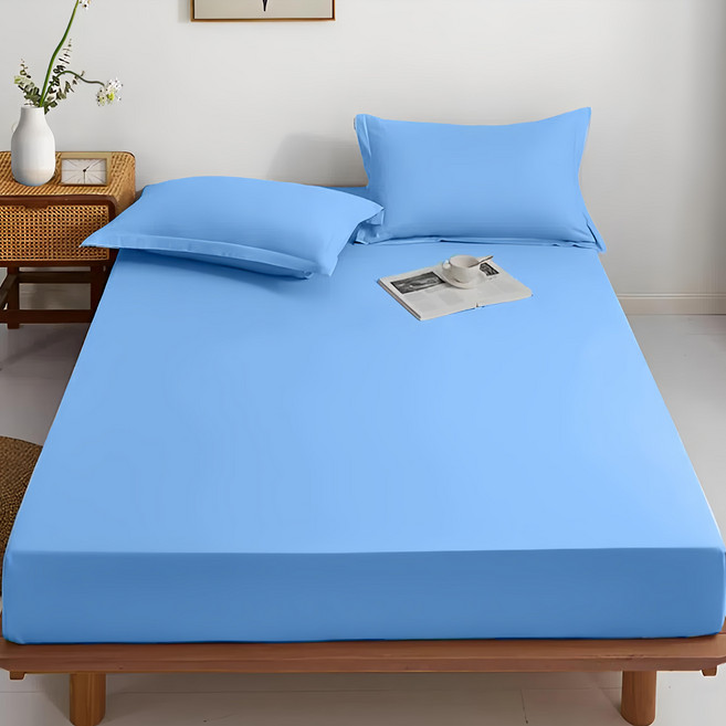 寢室安居 護理級100%防水防蹣抗菌床包式保潔墊 + 枕套 2個