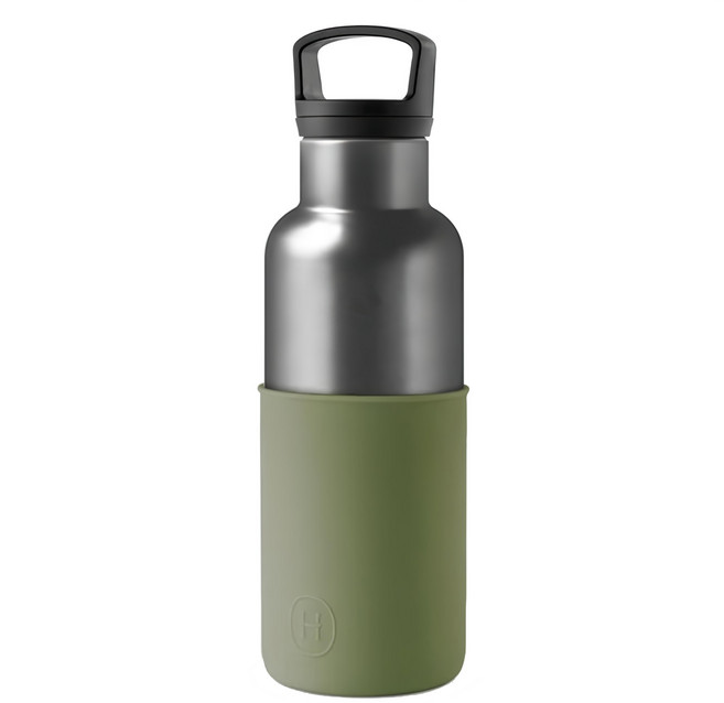 HYDY 保溫瓶鈦灰瓶, 軍綠色, 480ml, 1個